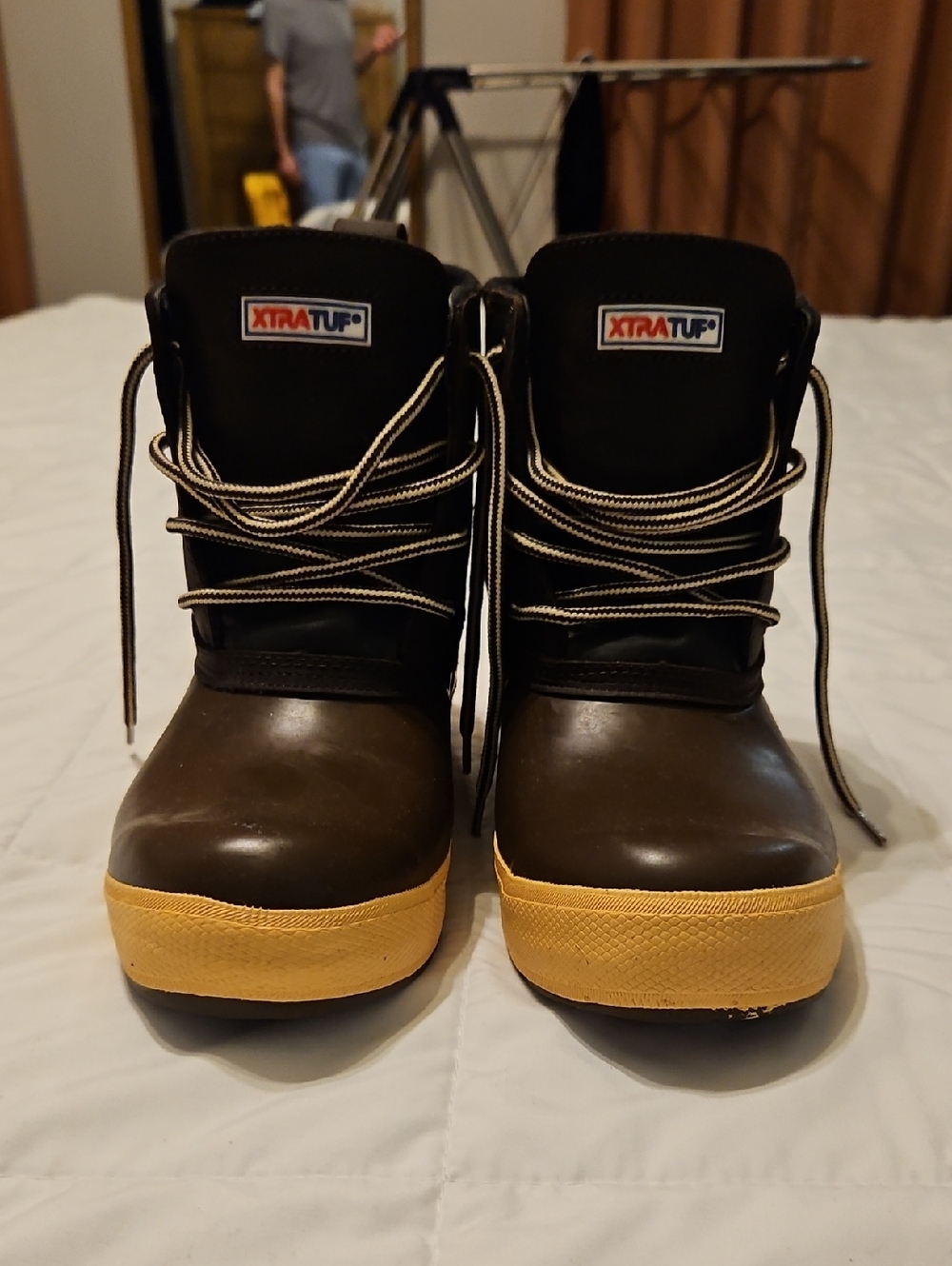 XTRATUF Brown & Yellow Ankle Boots